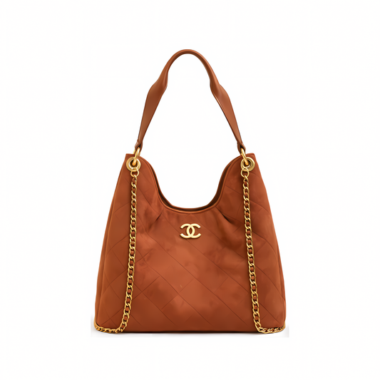 Everyday-Luxe City Zip Tote Signature Canvas Mahogany Brown