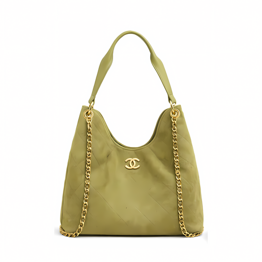Premium-Look City Zip Tote Signature Canvas Mahogany