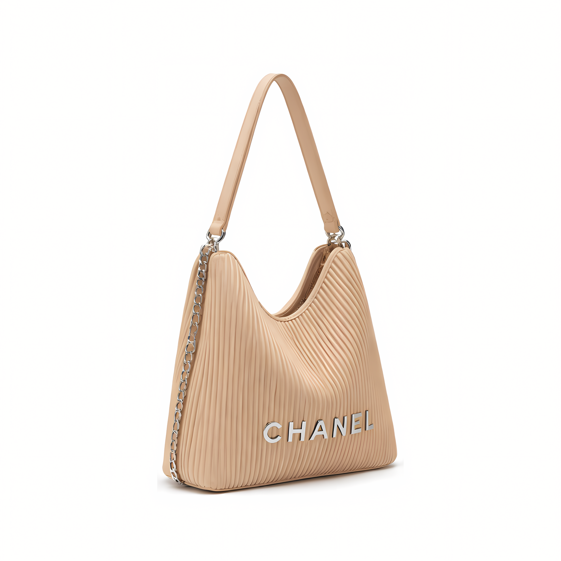 Everyday-Luxe Maxi Hobo Peach Lambskin Bag - view 2