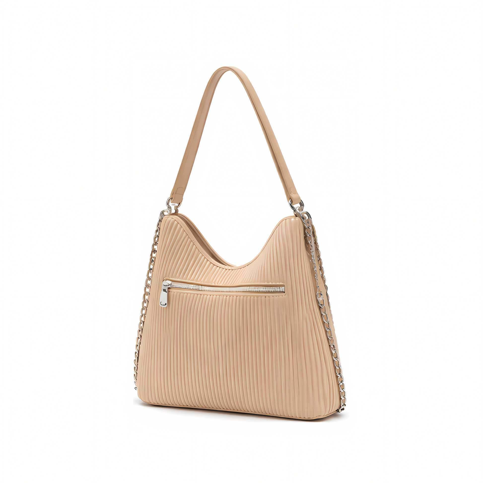 Everyday-Luxe Maxi Hobo Peach Lambskin Bag - view 3