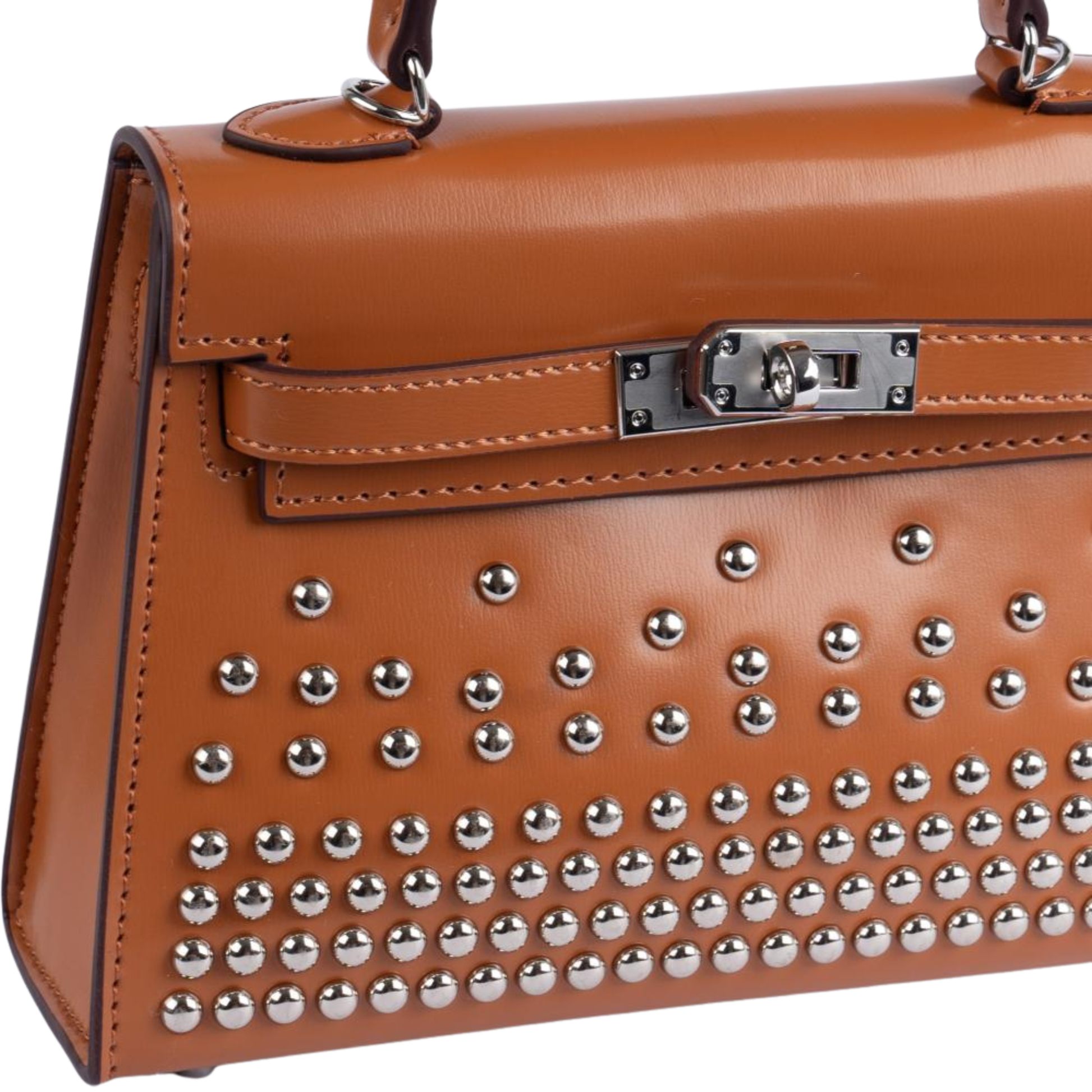 Timeless Clouté Mini Structured Top-Handle 20 Brown Bag - view 2