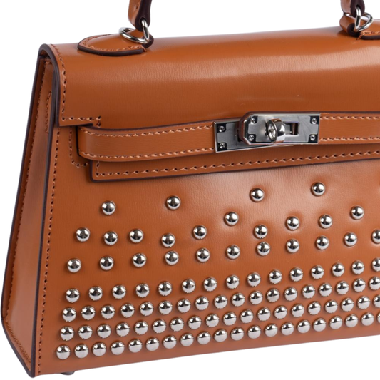 Timeless Clouté Mini Structured Top-Handle 20 Brown Bag - view 2