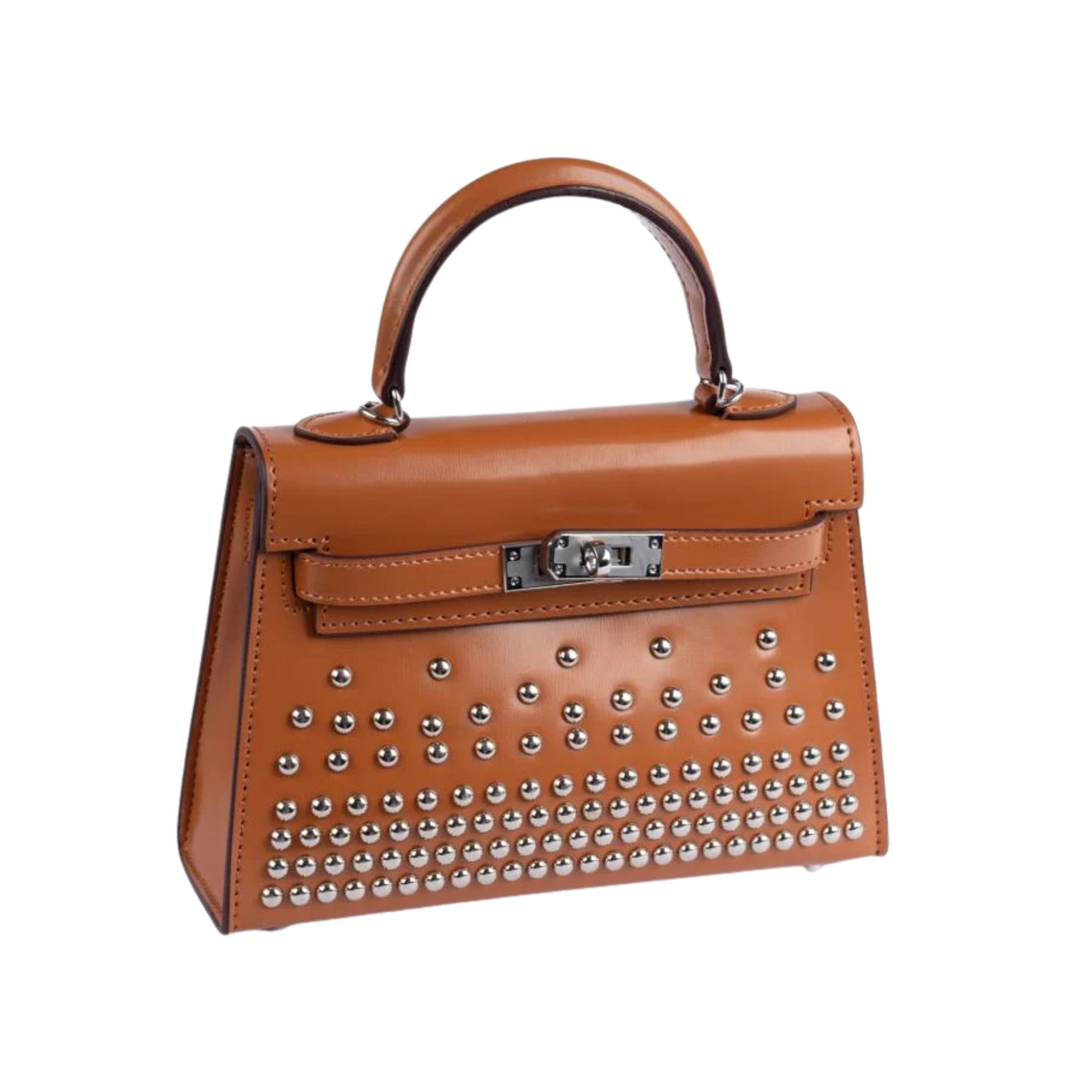 Timeless Clouté Mini Structured Top-Handle 20 Brown Bag - view 3