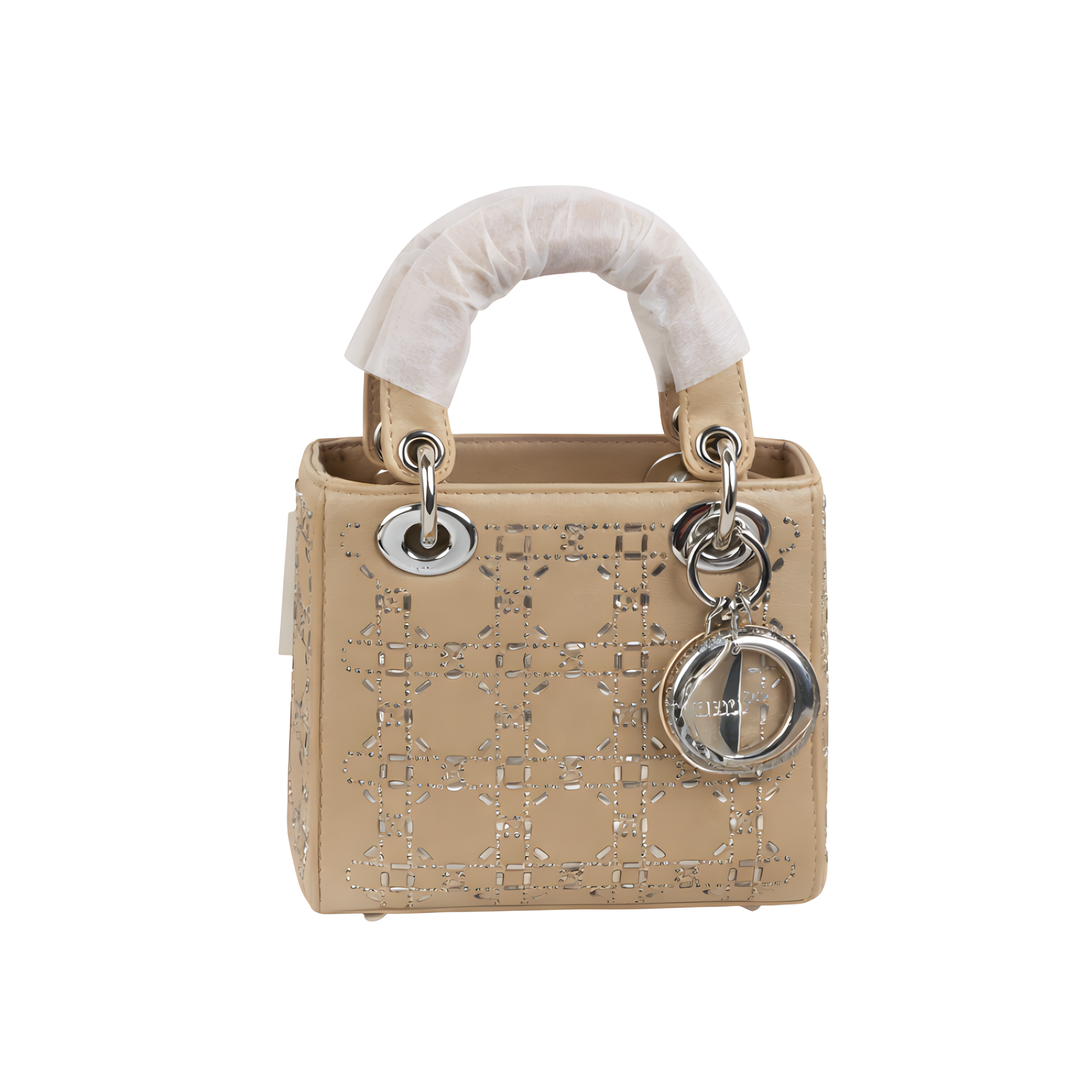 Dressy Mini Lady Brown Satin Bag