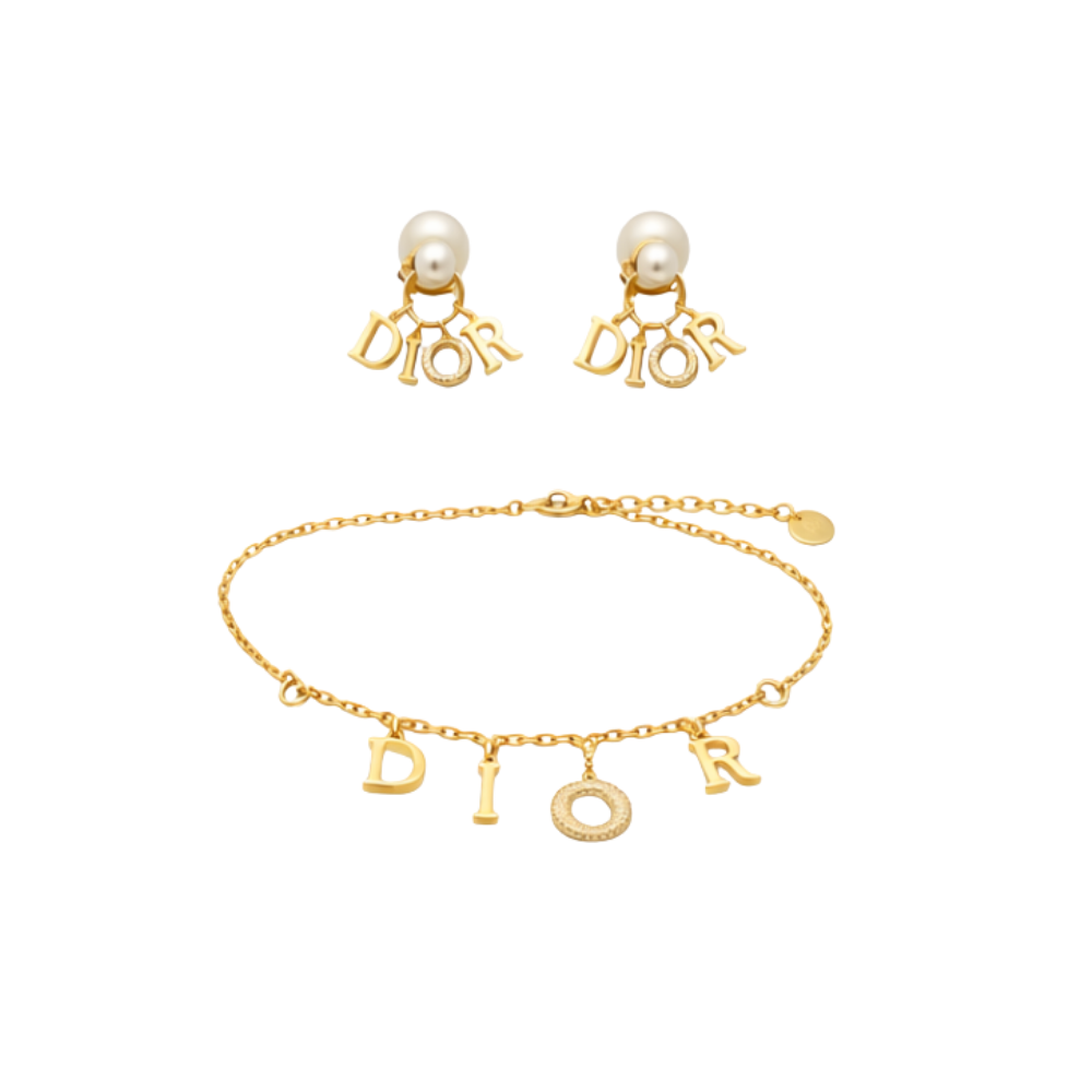 Dressy Layered Charm Necklace Gold - view 2