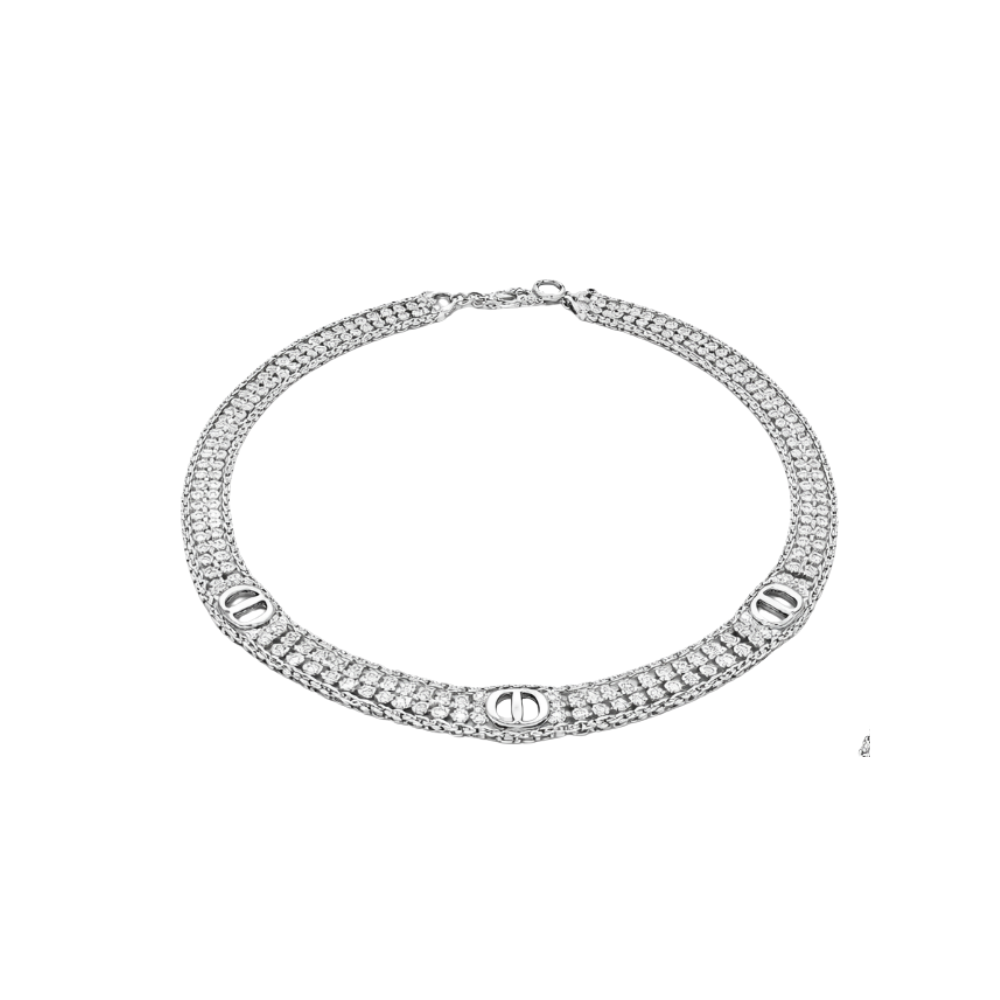 Refined Crystal Choker Necklace