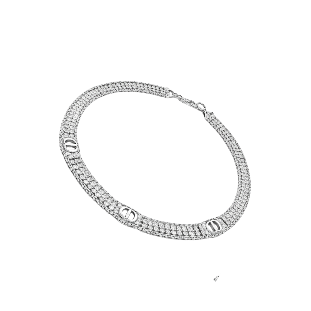 Refined Crystal Choker Necklace - view 3
