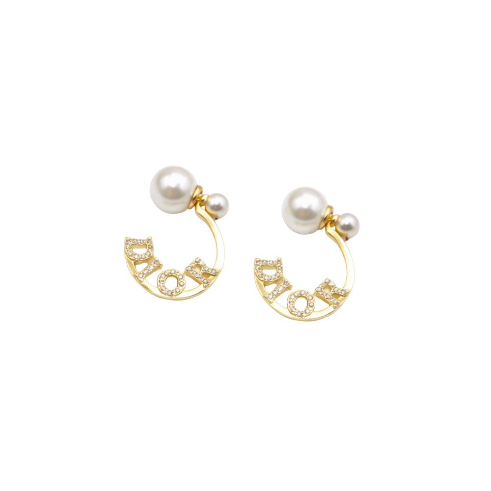 Polished Pearls Earrings Gold