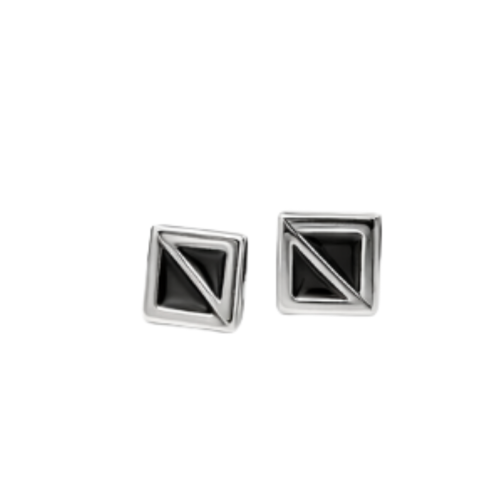 Sharp Geometric Chain Necklace Bracelet Set Si Er - view 2