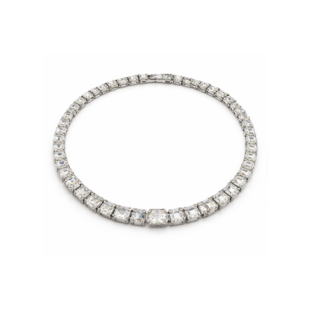 Dressy Solitaire Crystal Necklace and Bracelet Set Si Er - view 3