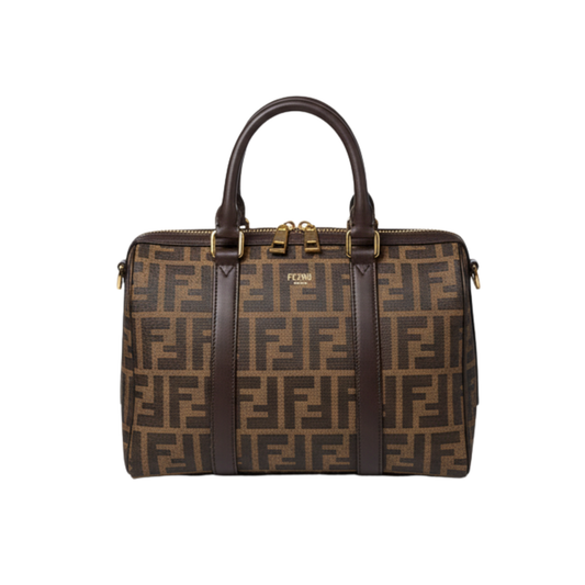 Minimal-Luxe Boston 365 Medium Brown Bag