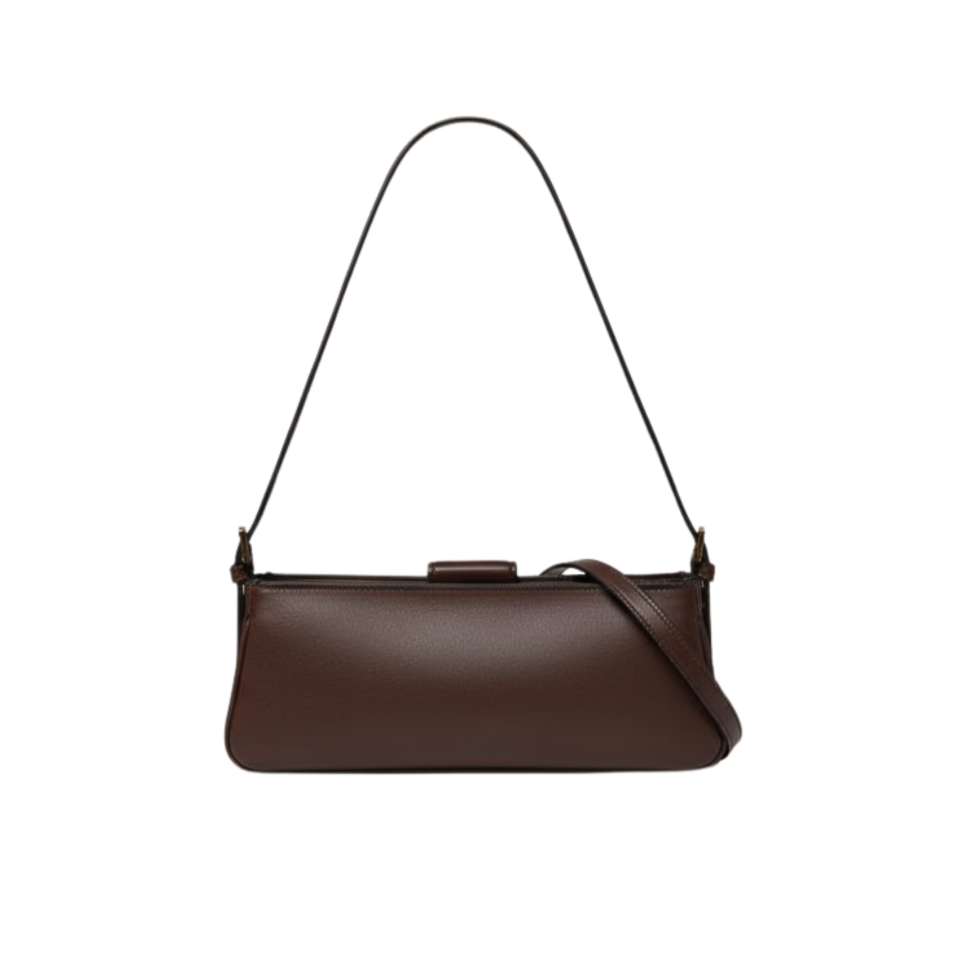 Polished Shoulder Dark Brown Bag - view 3