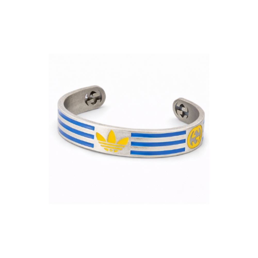 Sharp Adidas Striped Cuff Bracelet Si Er Blue - view 2