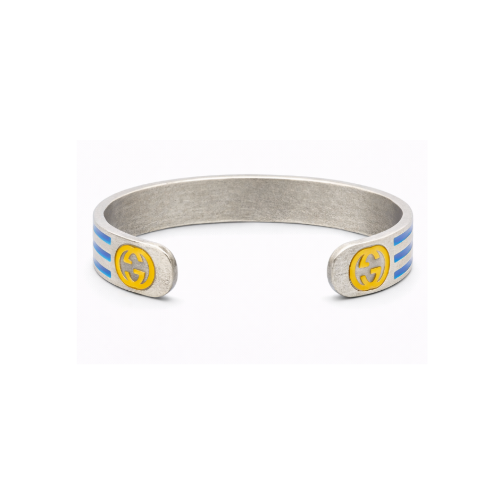 Sharp Adidas Striped Cuff Bracelet Si Er Blue - view 6