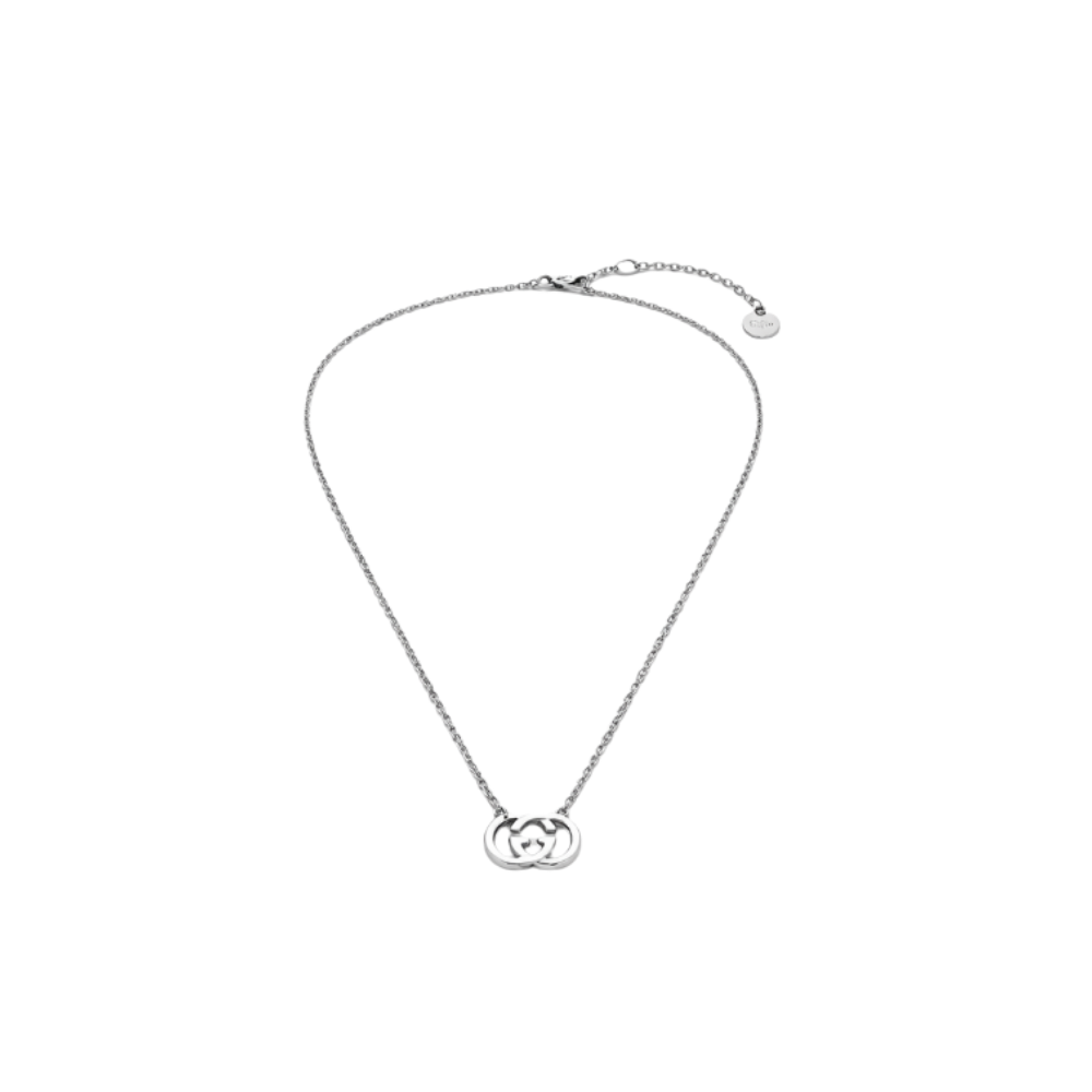 Elegant Interlocking G Logo Necklace Si Er