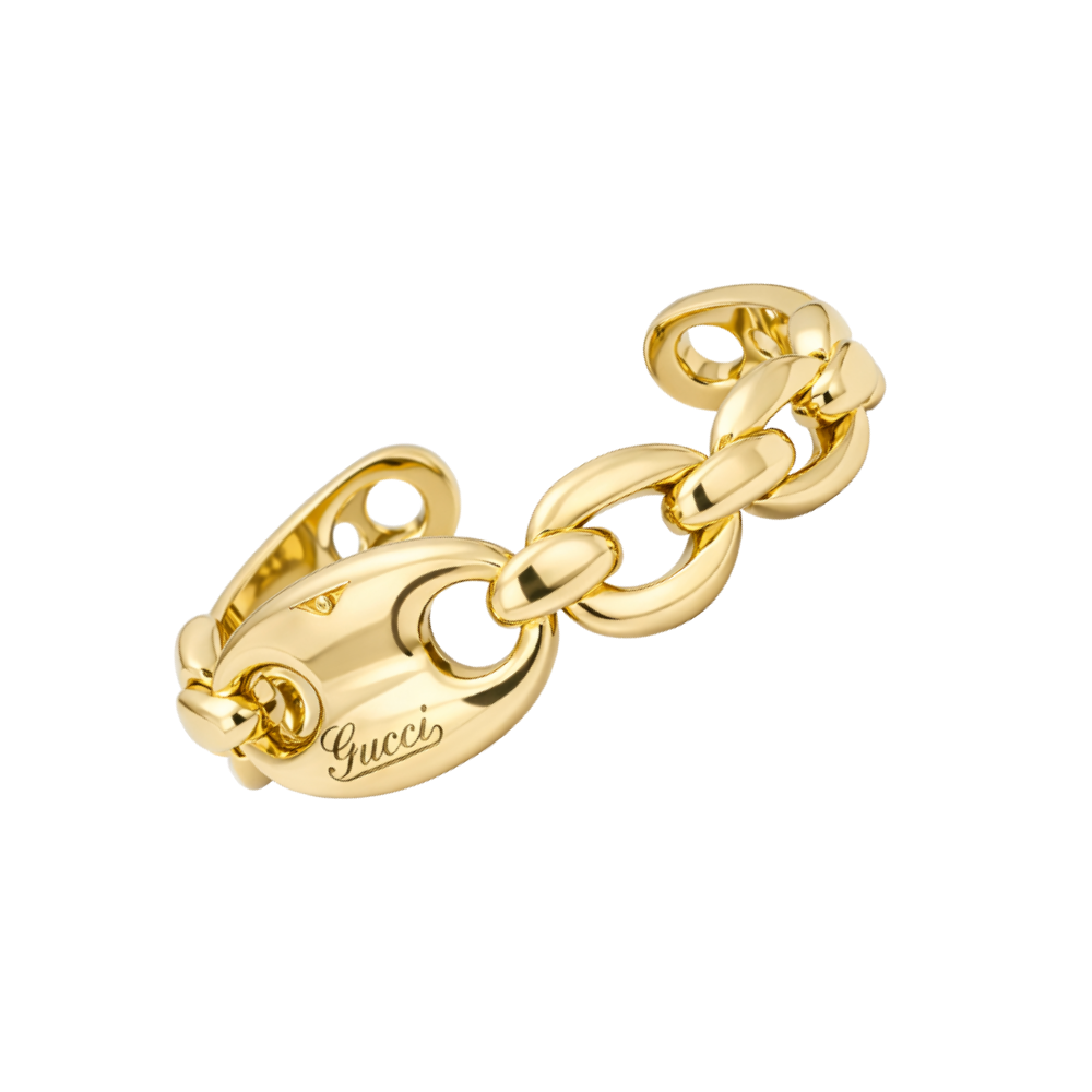 Dressy Oversized Link Bracelet Gold - view 3