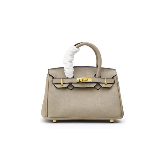 Polished Structured Carryall 25 Gris Tourterelle Bag