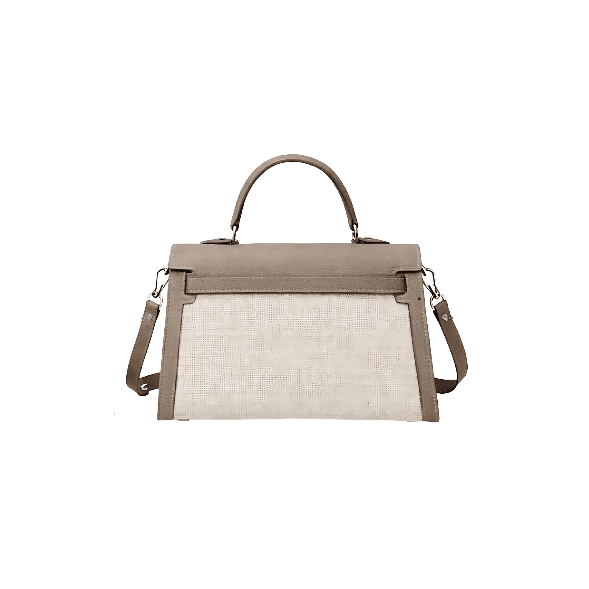 Modern Structured Top-Handle II Sellier 28 Toile H Étoupe Bag - view 3