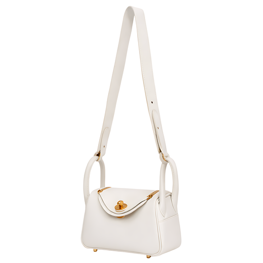 Refined Mini Lindy White Swift Bag