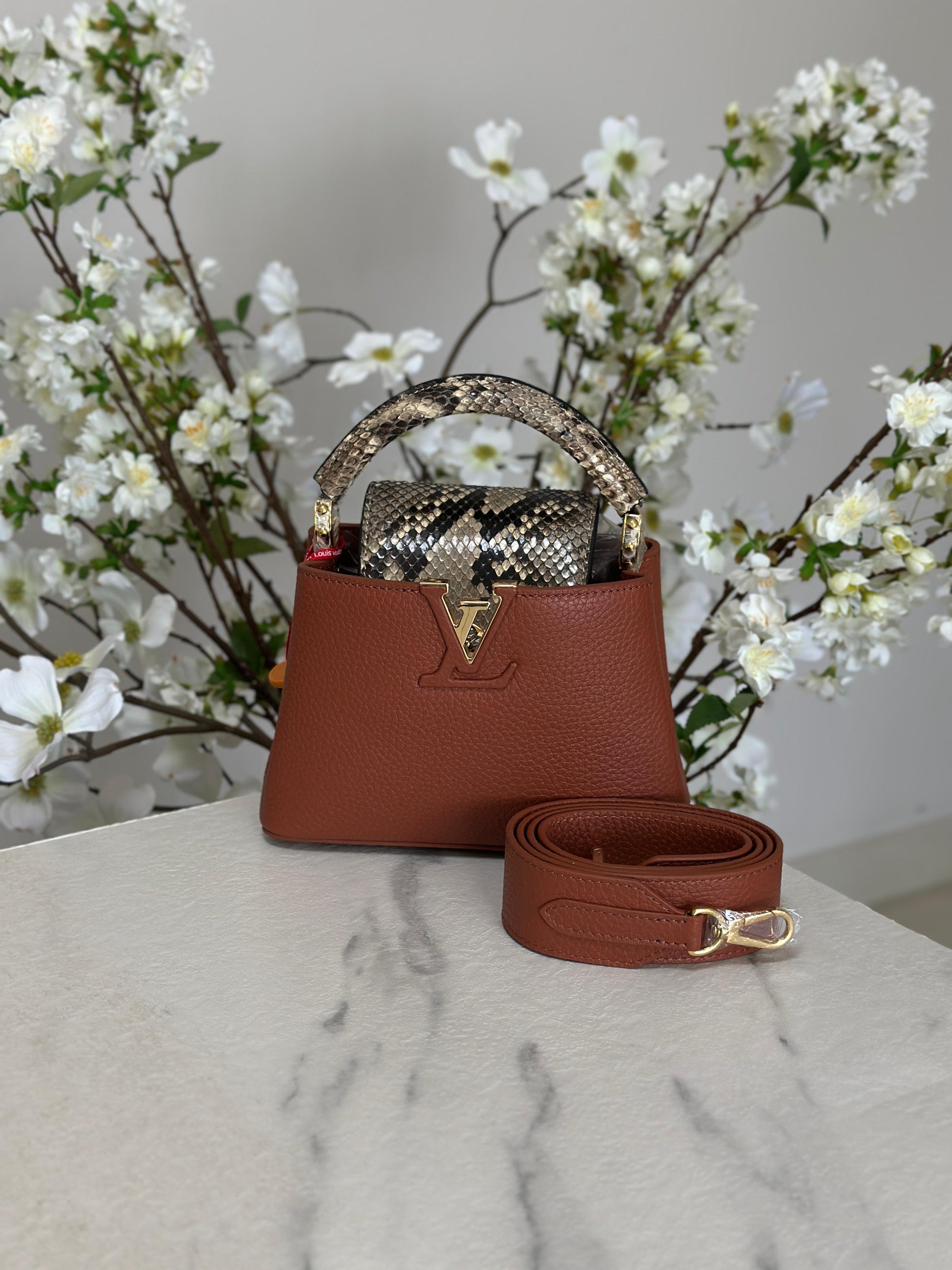 Modern Ć Ucines Brown Python Bag - view 4