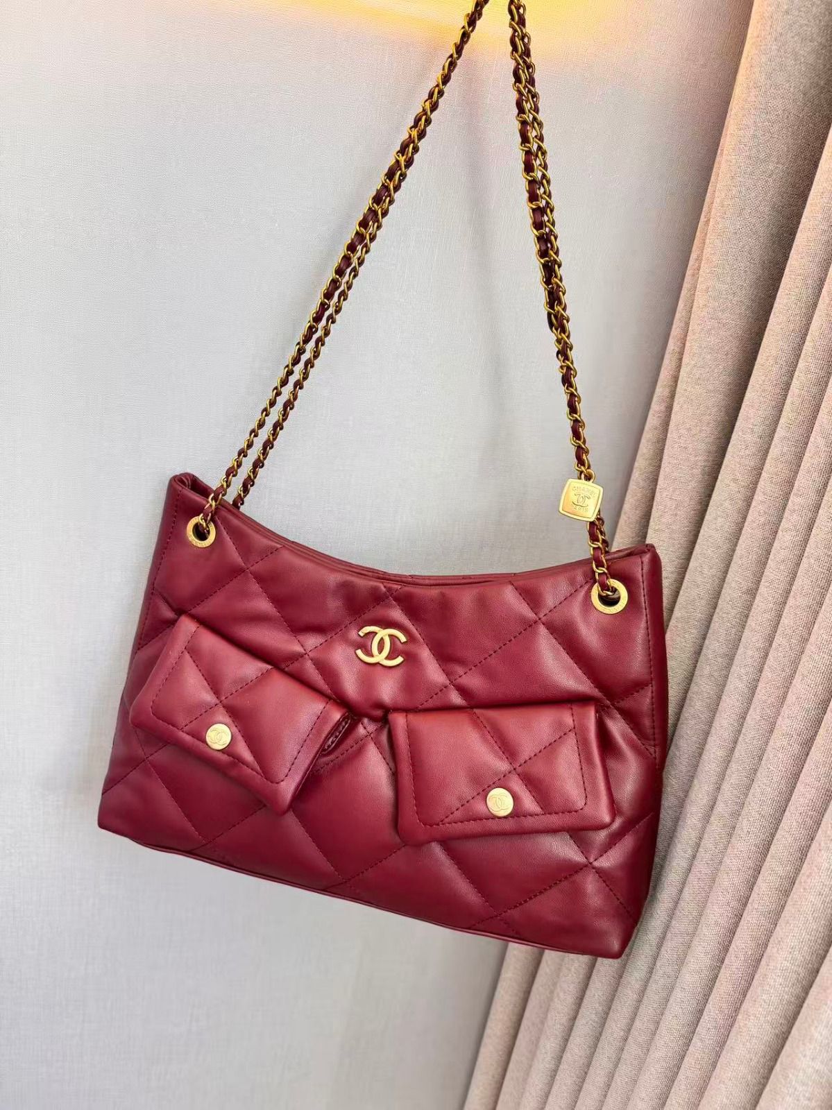 Elevated 25 Small Hobo Suede Red Bag - view 4