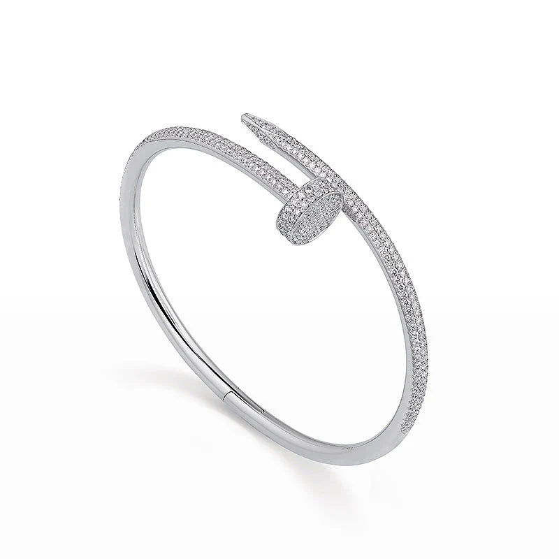 Juste Bracelet 3.5mm Full Diamond-Style – Silver | Size 16