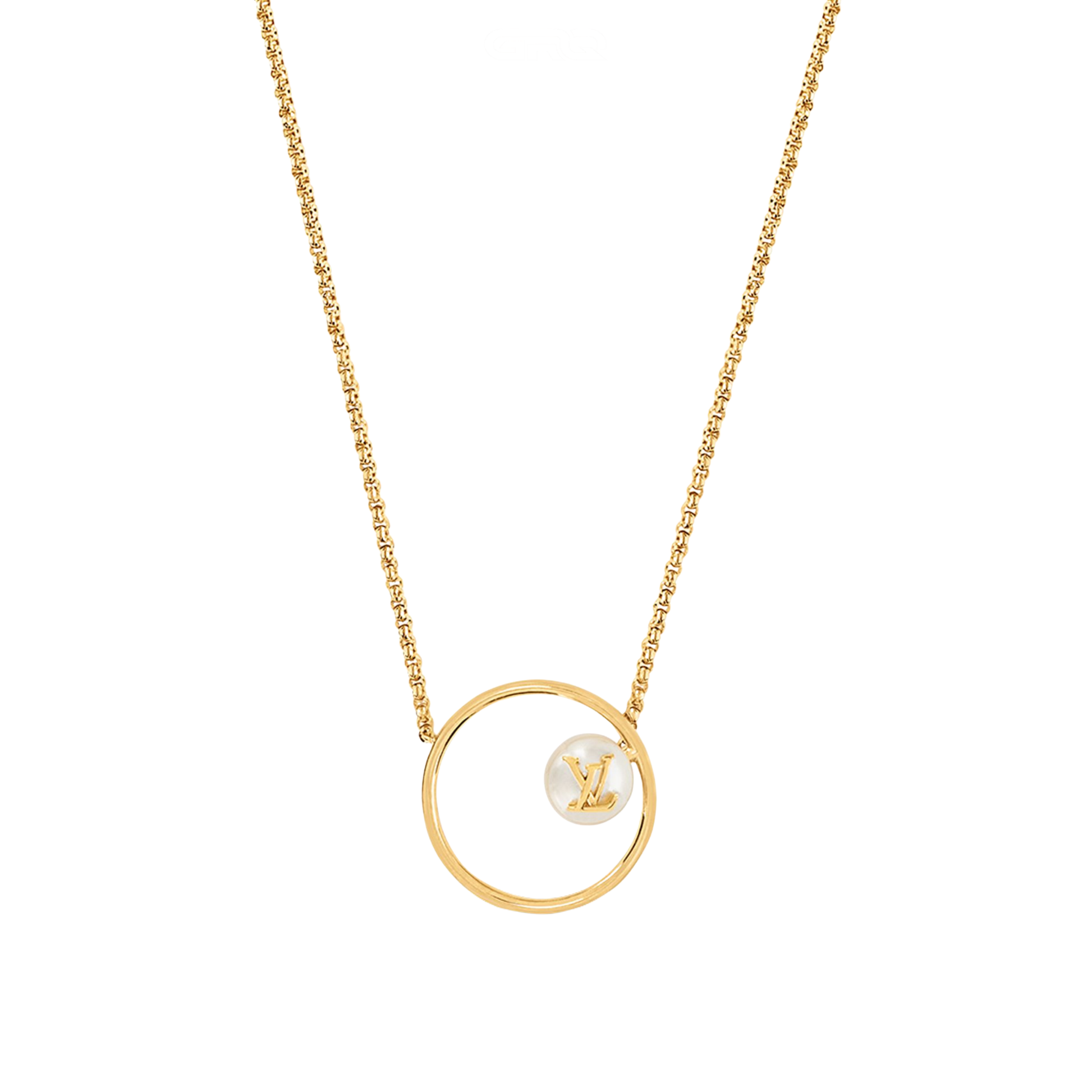 Sharp Eclipse Pearls Necklace Gold