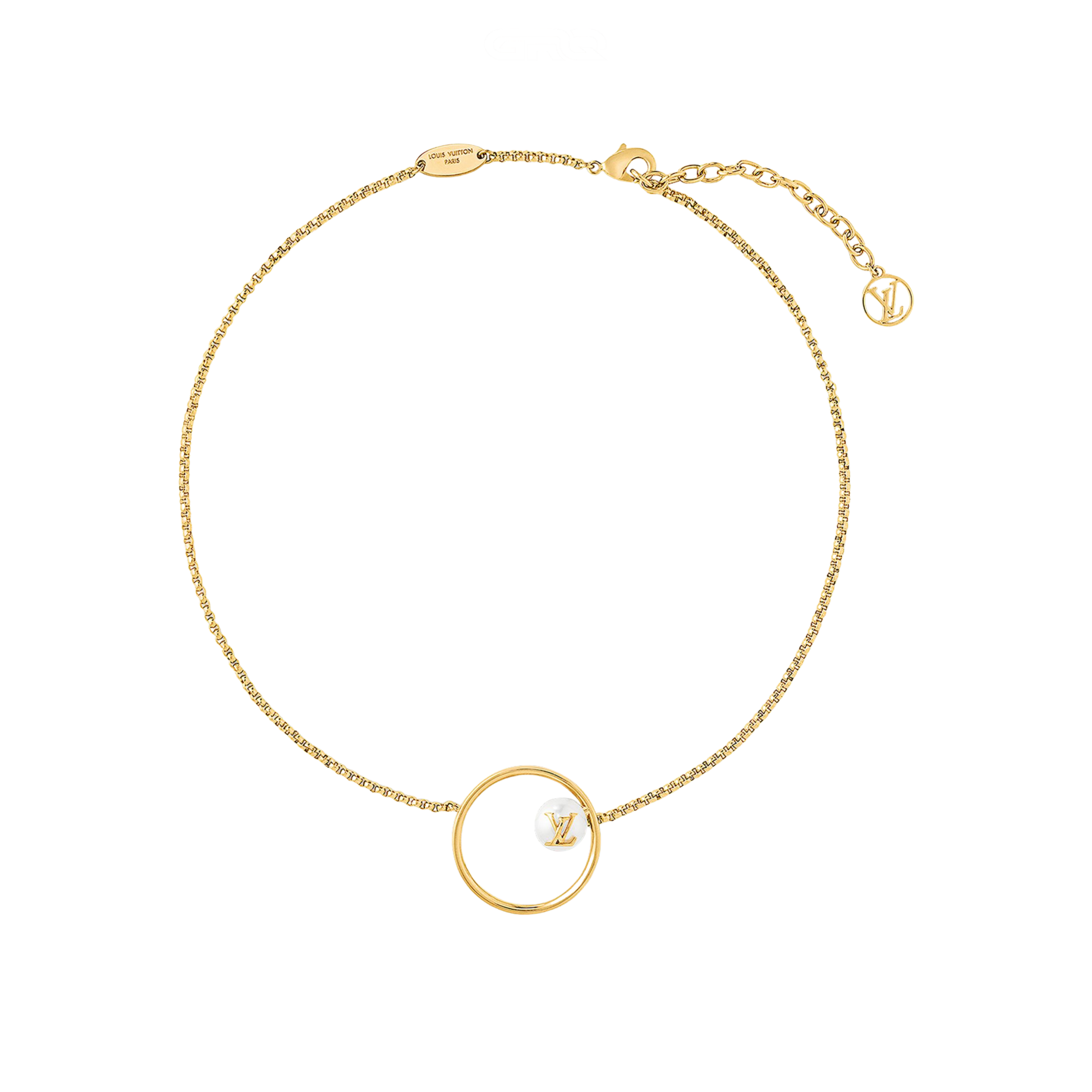 Sharp Eclipse Pearls Necklace Gold - view 3