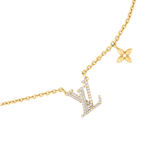 Detailed Iconic Necklace Gold - view 2