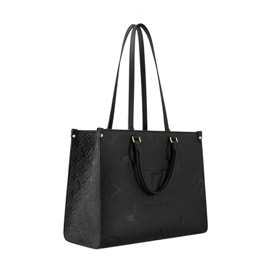 Detailed Onthego MM Black Monogram Bag - view 2