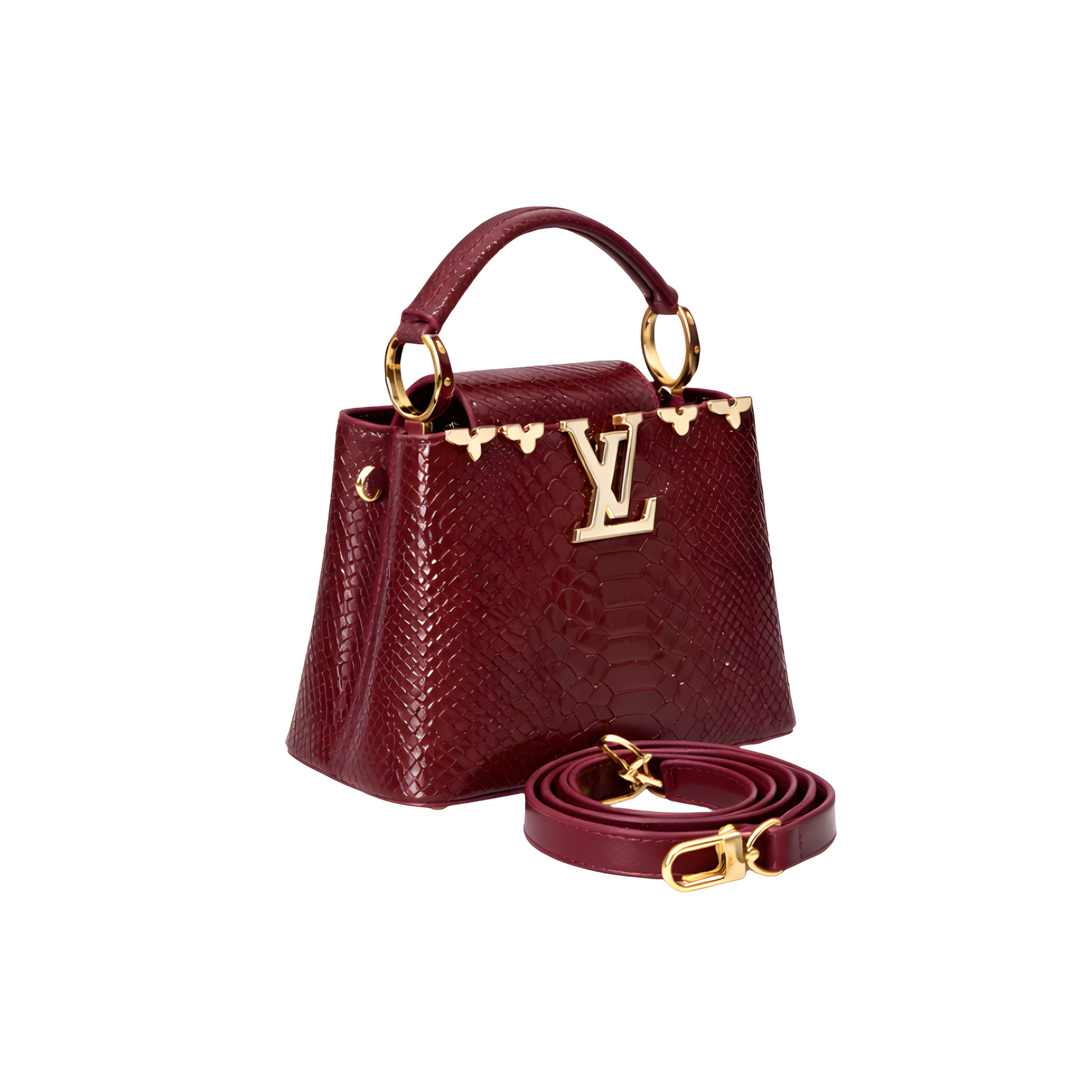 Sharp Ć Ucines Exotic Bordeaux Bag - view 2