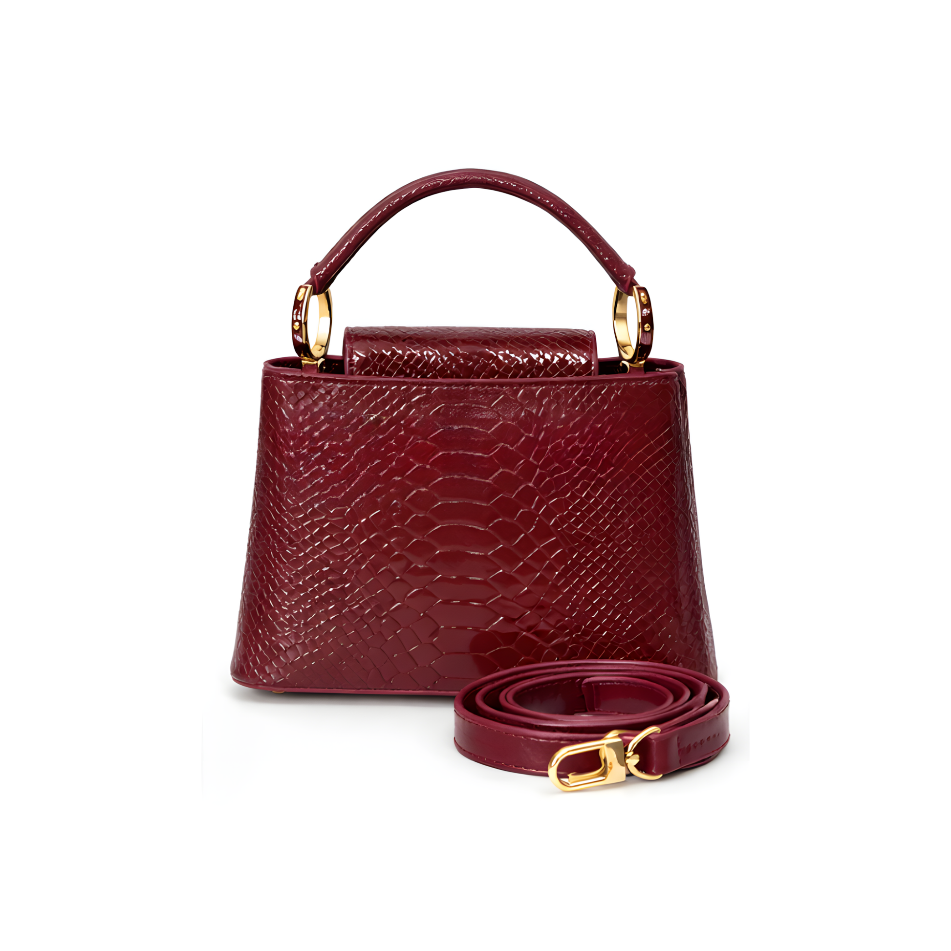 Sharp Ć Ucines Exotic Bordeaux Bag - view 3