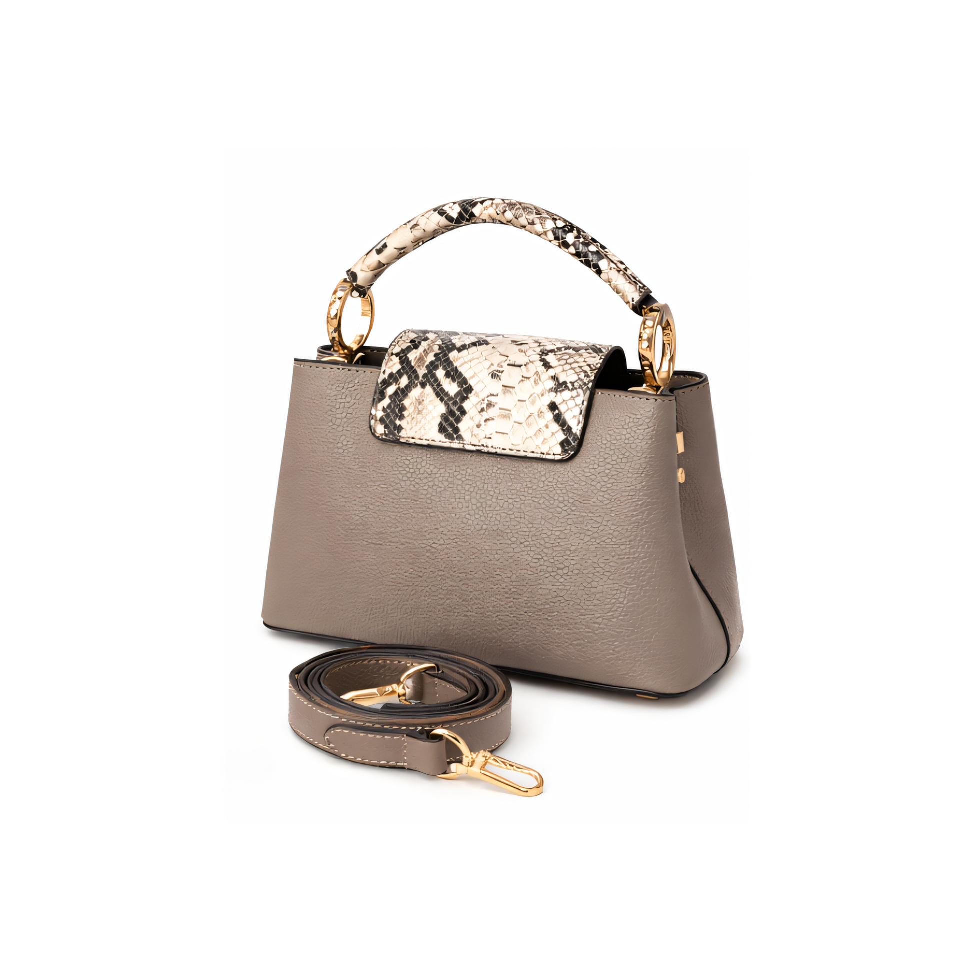 Refined Ć Ucines Steeple Grey Python Bag - view 3