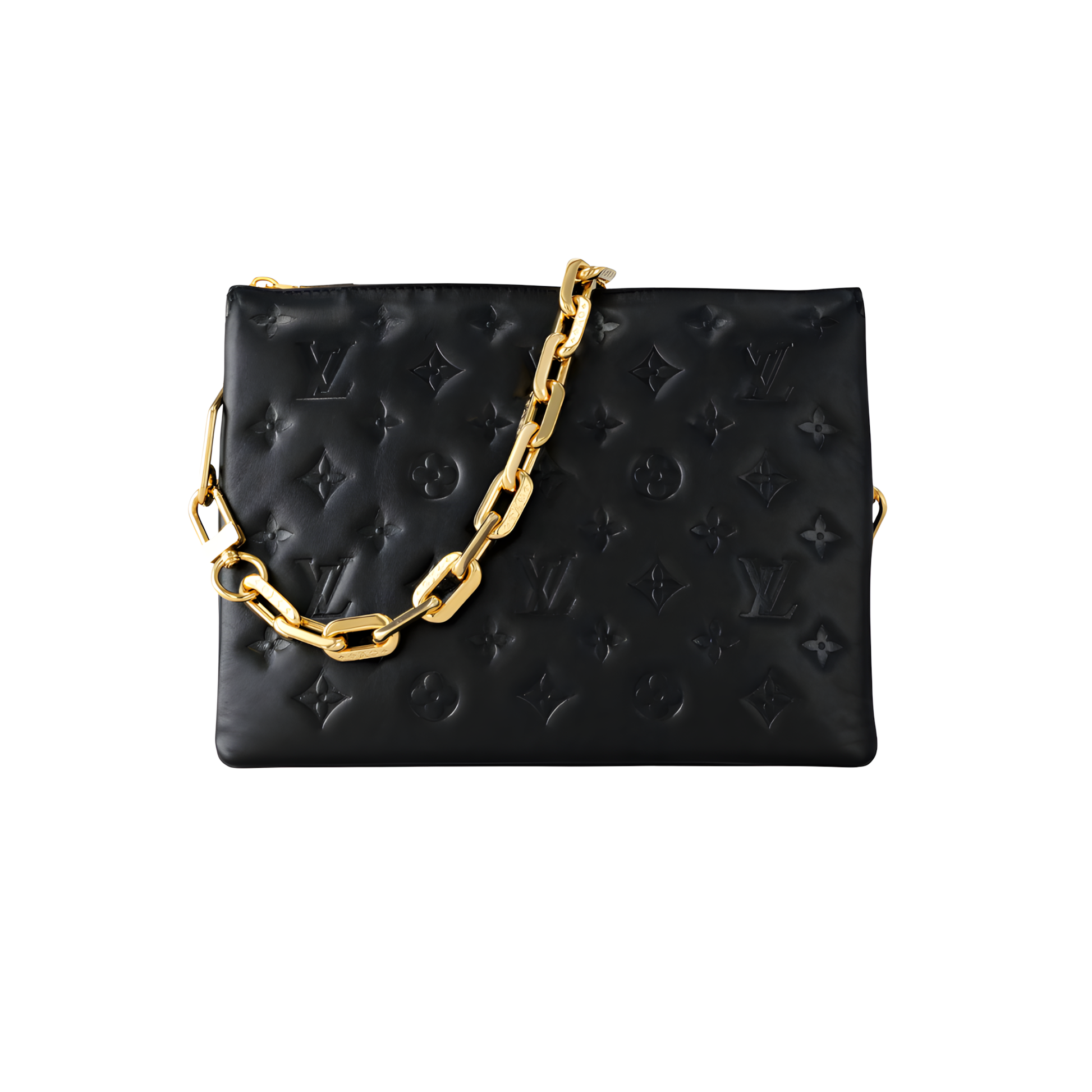 Polished Coussin Pm Lambskin Black Bag - view 3