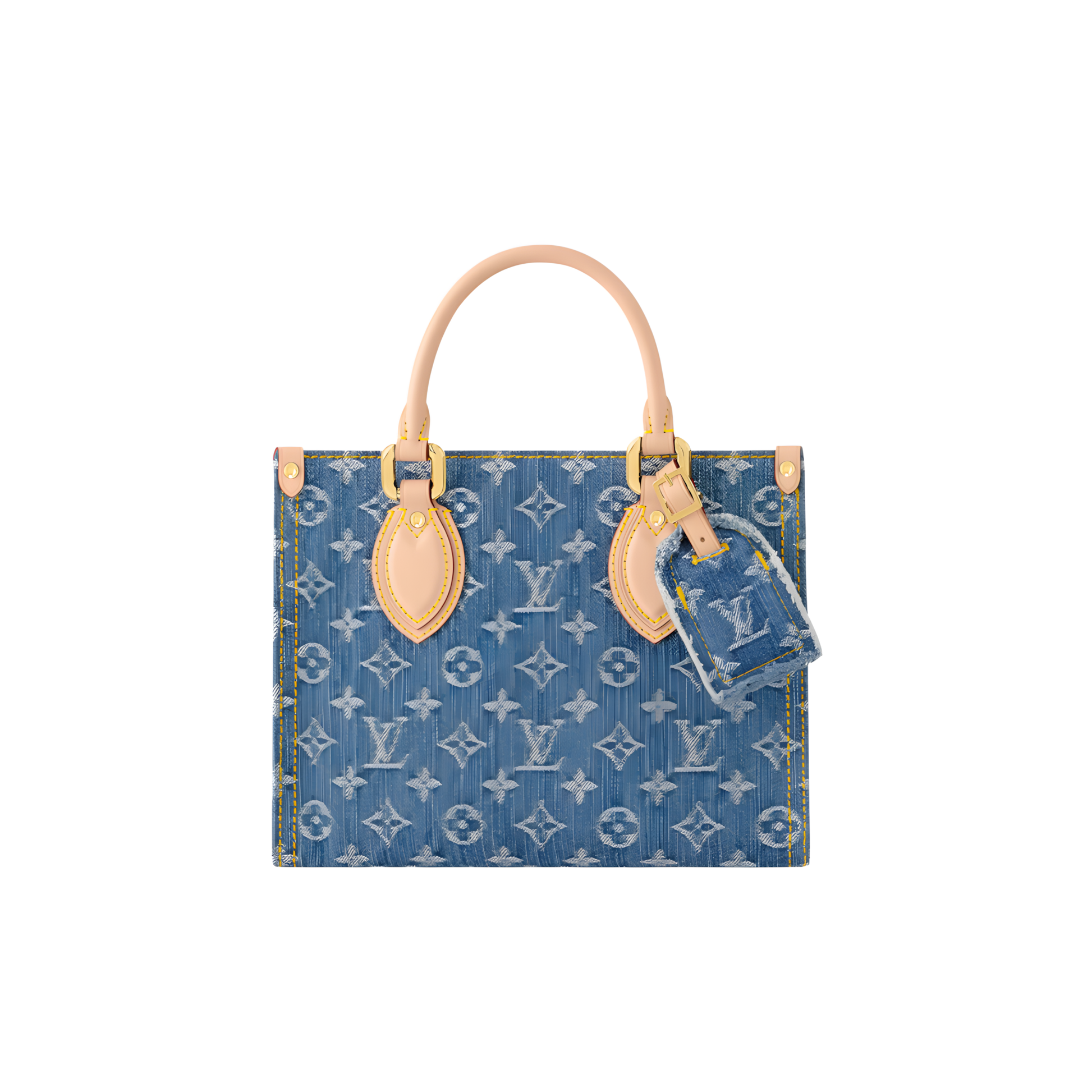 Refined Onthego Pm Monogram Denim Blue Bag - view 3