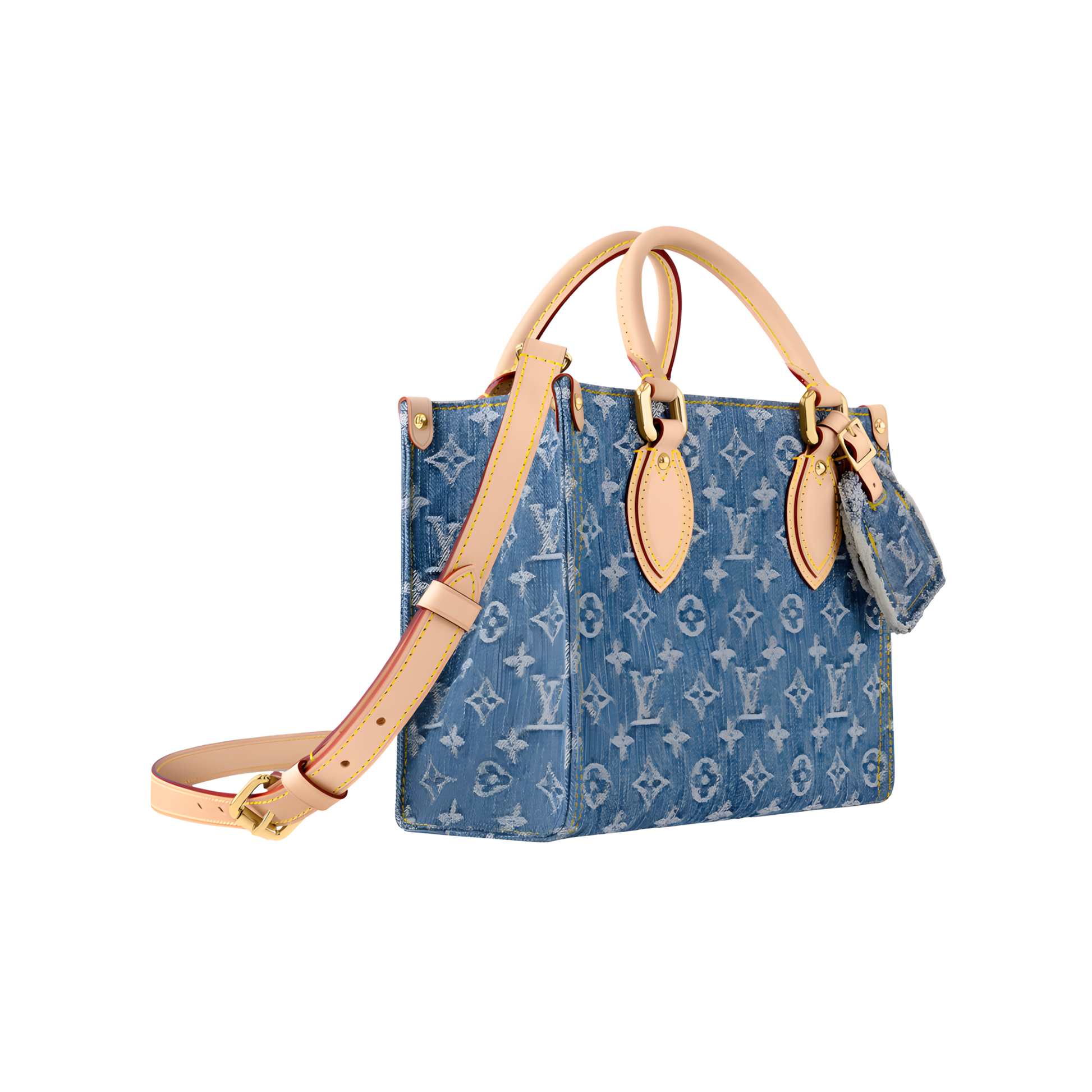 Refined Onthego Pm Monogram Denim Blue Bag - view 2
