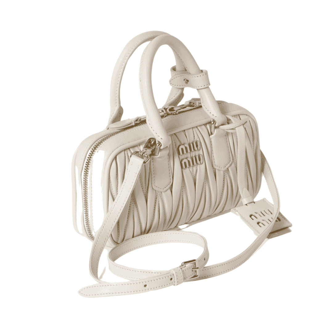 Dressy Miu Miu Arcadie Natelassé N Pa Leather Mini Bag - view 3