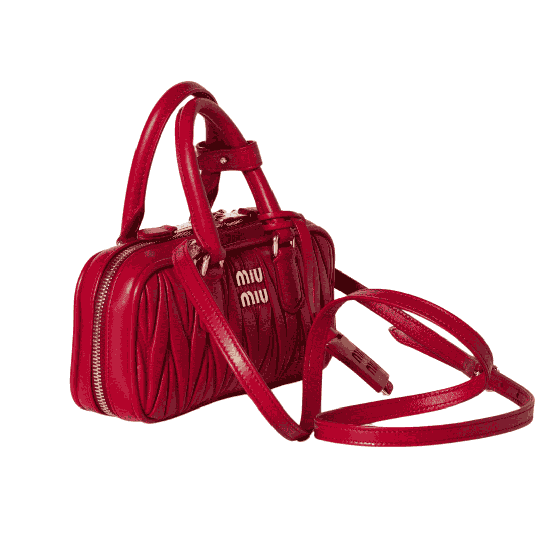 Minimal-Luxe Miu Miu Arcadie Matelassé N Pa Leather Mini Bag - view 4