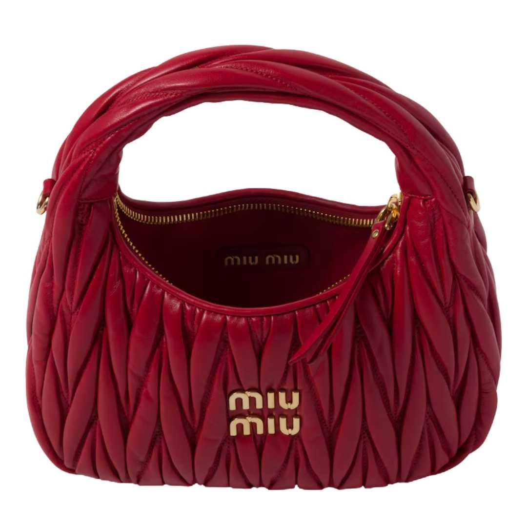 Everyday-Luxe Miu Miu Wander Shoulder Matelassé N Pa Leather Bag - view 3