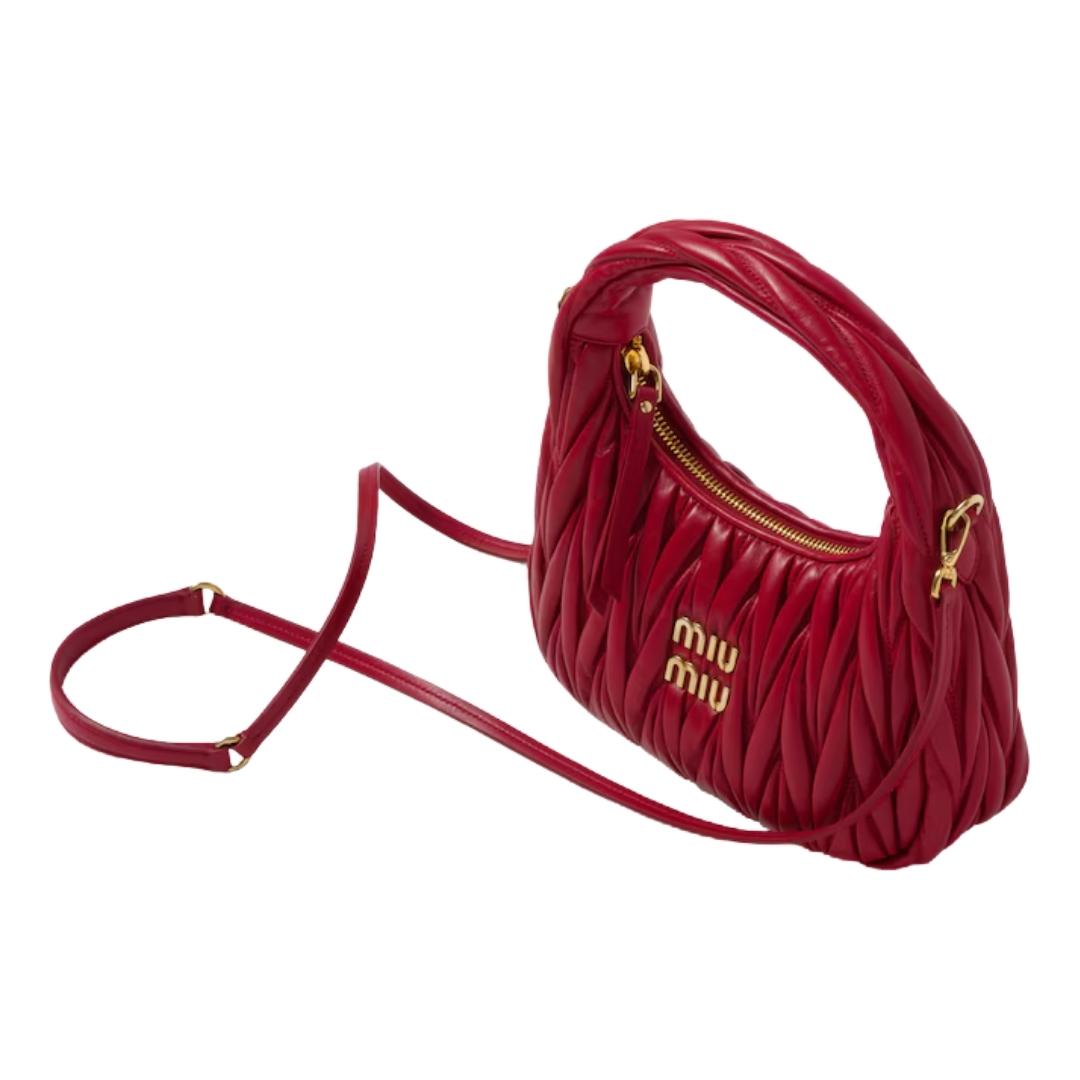 Everyday-Luxe Miu Miu Wander Shoulder Matelassé N Pa Leather Bag - view 6