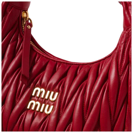 Everyday-Luxe Miu Miu Wander Shoulder Matelassé N Pa Leather Bag - view 2