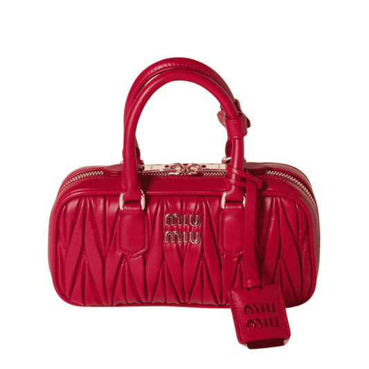 Minimal-Luxe Miu Miu Arcadie Matelassé N Pa Leather Mini Bag
