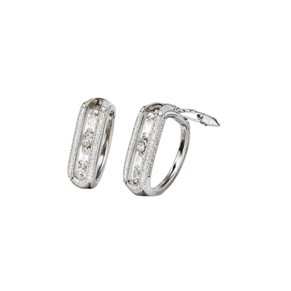 Modern Lucky Move Pavé White Gold Diamonds - view 3