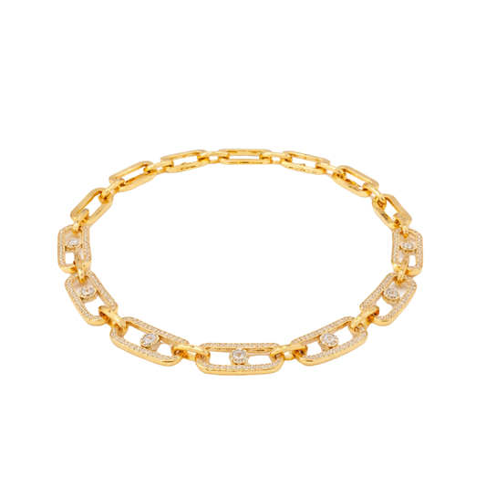 Detailed Pave Yellow Gold Full Diamonds