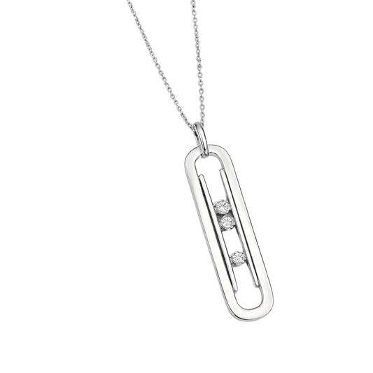 Statement Layered Pavé Large Set White Gold Diamonds