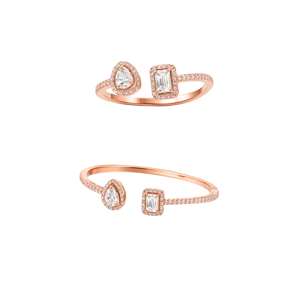 Statement Moi Set Rose Gold Diamonds