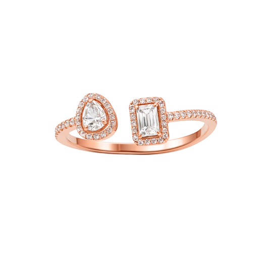 Statement Moi Set Rose Gold Diamonds - view 2