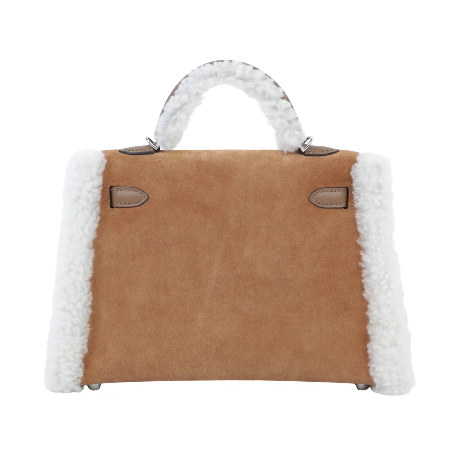 Minimal-Luxe Mini Structured Top-Handle II 20 Teddy Chamois Bag - view 3