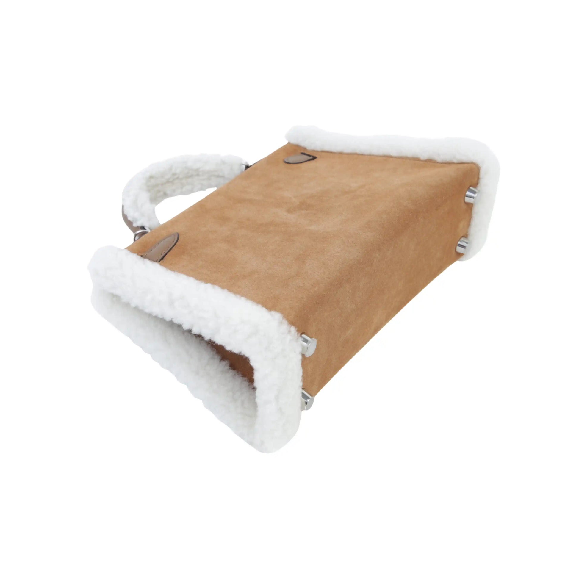 Minimal-Luxe Mini Structured Top-Handle II 20 Teddy Chamois Bag - view 2