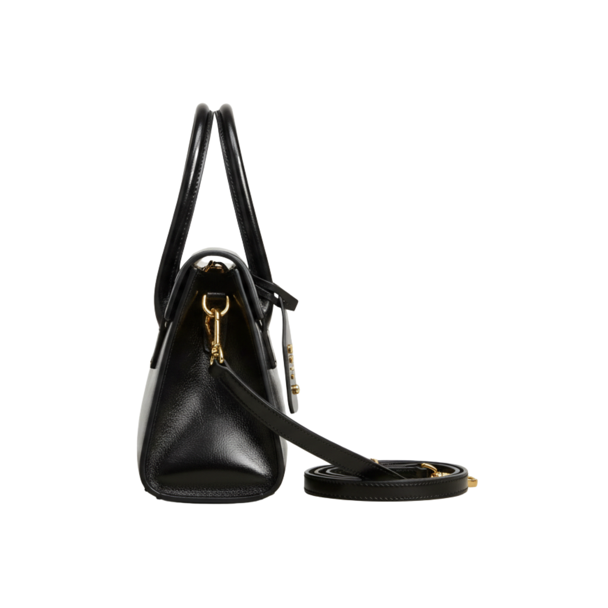 Dressy Miu Miu Solitaire Shiny Leather Black Bag - view 3